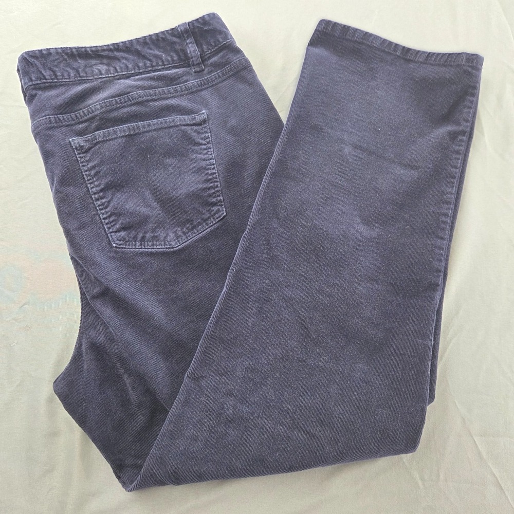 Talbots Women's 18WP Petite Heritage Corduroy Pants Blue Red 2 Pant Lot - Picture 14 of 16